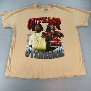 Outkast Stankonia Graphic Tee Mens Large Tan Hip Hop Tracklist